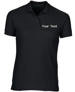 Custom Black Polo T-Shirt PI