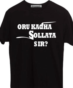 Oru-Kadha-Sollata-Sir-Black-T-Shirt