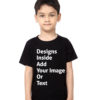 Design your boy's Black T-Shirt
