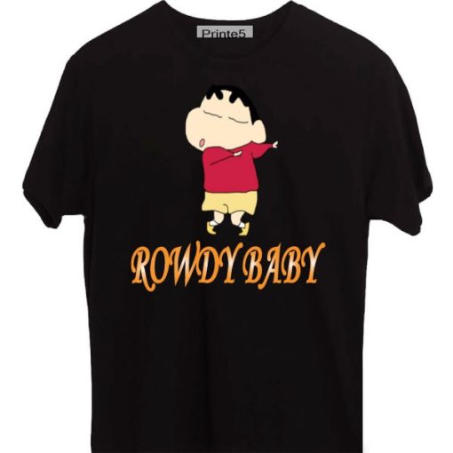 Shin-Chan-Rowdy-Baby-Black-T-Shirt