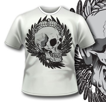 Smily Skull T-Shirt 69  Tm1103