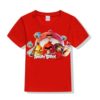 Red angry bird version 2 Kid's Printed T Shirt