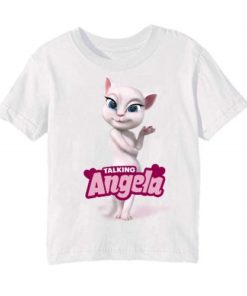 White Fairy white talking angela Kid's Printed T Shirt