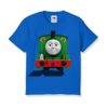 Blue train with face Kid's Printed T Shirt