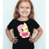Black Girl heart & girl Kid's Printed T Shirt