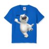 Blue one leg dog Kid's Printed T Shirt