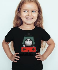 Black Girl angry train Kid's Printed T Shirt