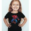 Black Girl Aiming Spider Man Kid's Printed T Shirt