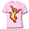Pink Dancing Tiger Kid's Printed T Shirt