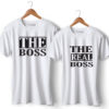 The Boss The Real Boss Printed Couple T-Shirt