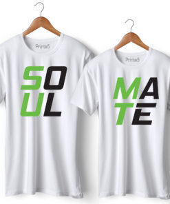 Soul Mate Printed Couple T-Shirt
