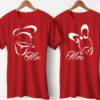 Mr & Mrs Printed Couple Red T-Shirt